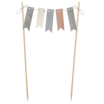 Cake Topper - Bunting Garland